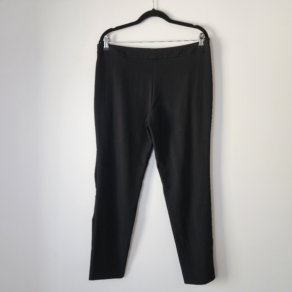 Akris Punto Straight Leg Cropped Tricotine Wool Ruffled Detail Pants Size 10 - Picture 8 of 14